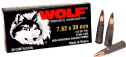 Wolf+7.62x39+ammo